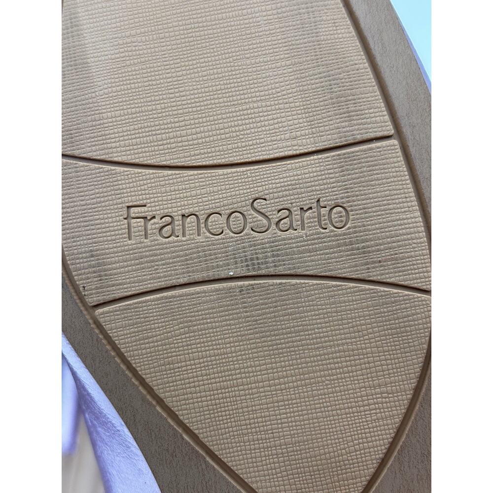 Franco Sarto Loafers Flats Pink Metallic Size 10 Chain Accent - Picture 11 of 13